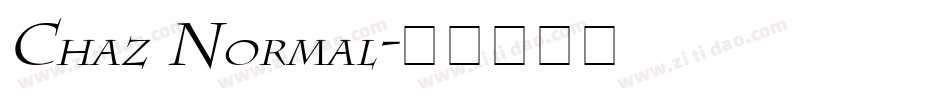 Chaz Normal字体转换